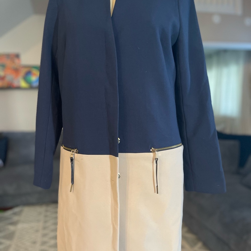 Metaphor Navy and Cream Jacket